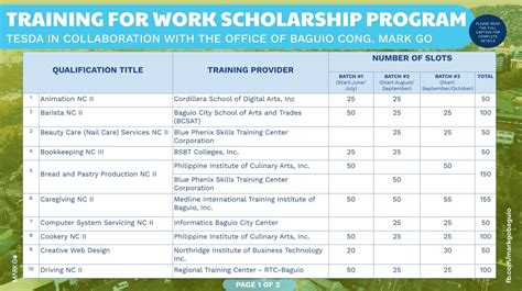 bsbt college tesda courses offered|Office of the Congressman Offers Free TESDA .